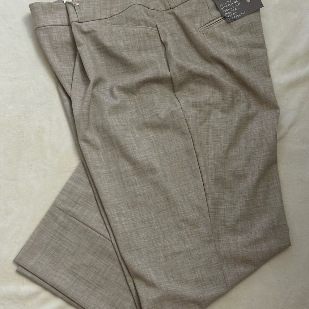 Cato Curvy Tan Stretch Waist Trousers
